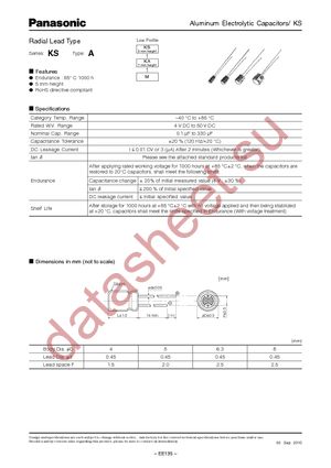 ECE-A1HKKR22 datasheet  